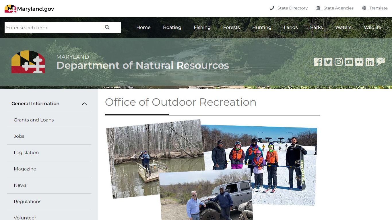 Office of Outdoor Recreation - Maryland Department of Natural Resources